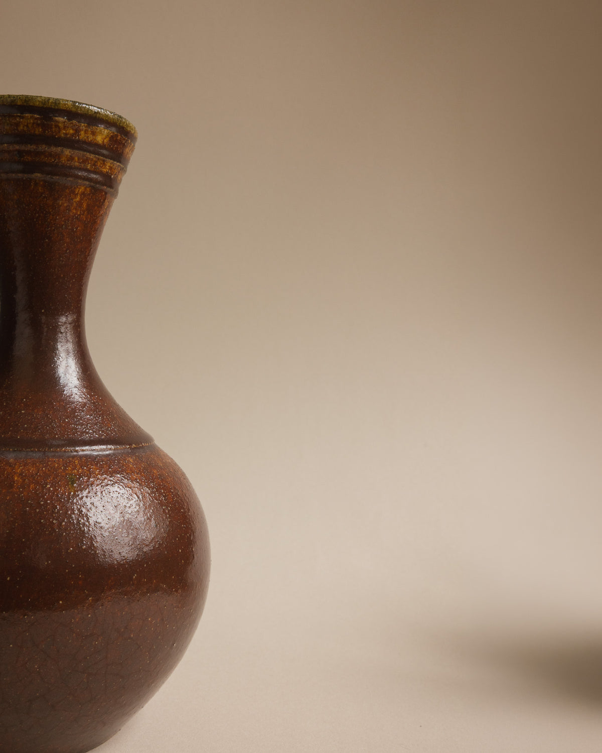Large Accolay Potters Stoneware Vase
