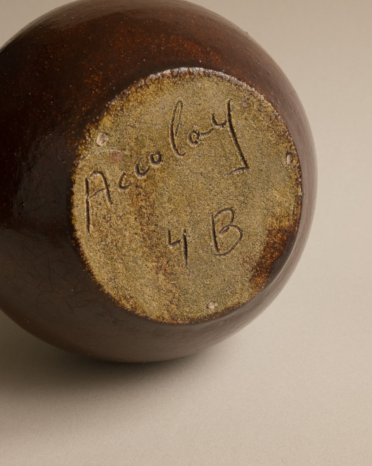 Large Accolay Potters Stoneware Vase
