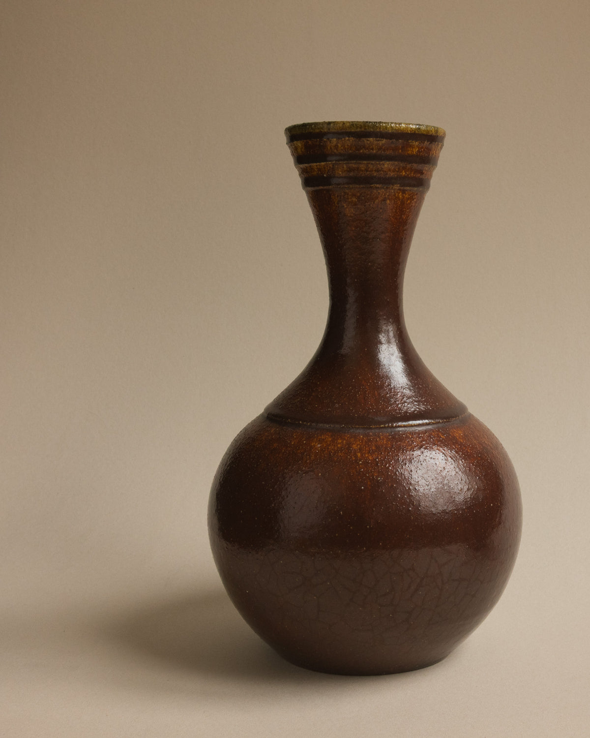 Large Accolay Potters Stoneware Vase
