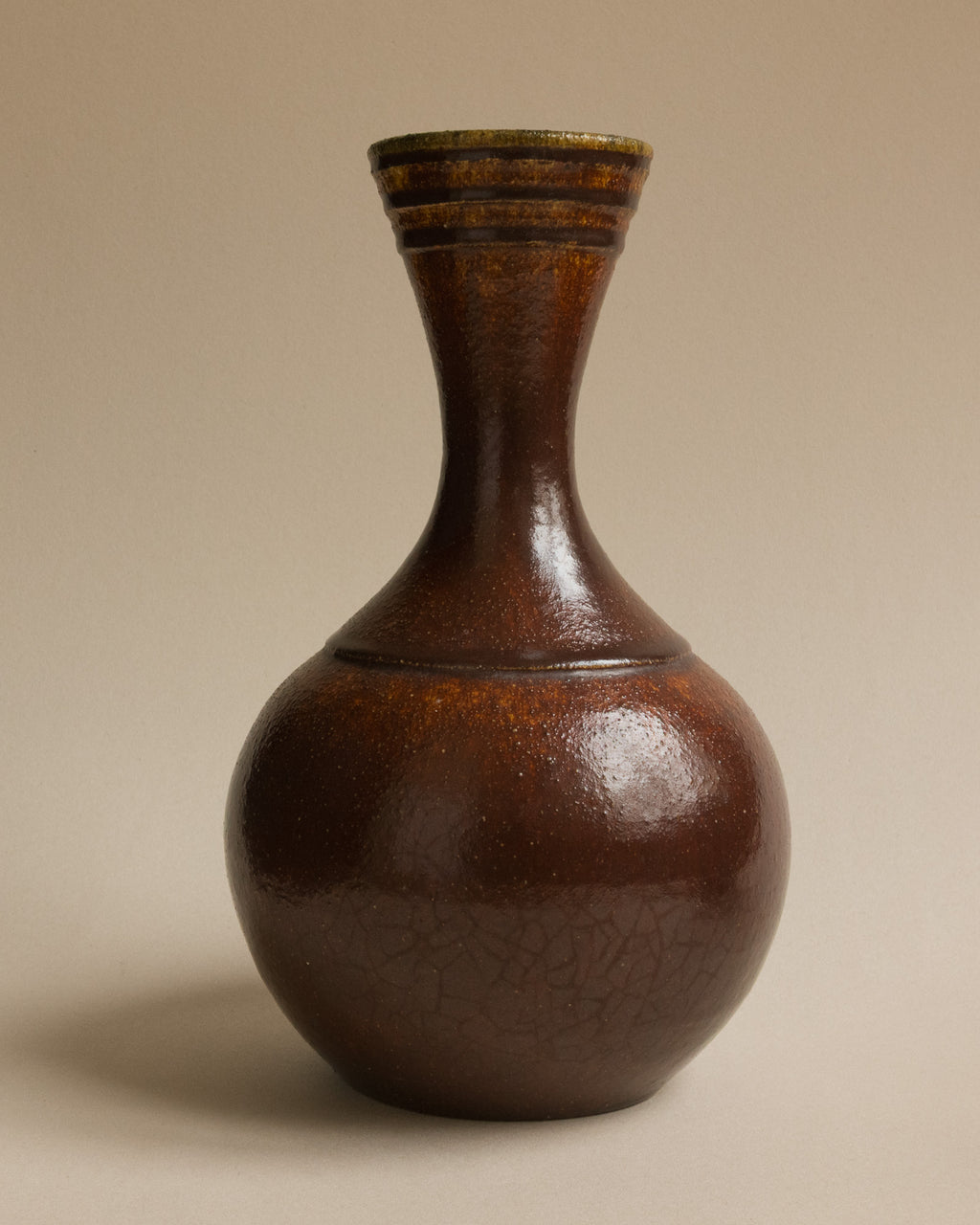 Large Accolay Potters Stoneware Vase
