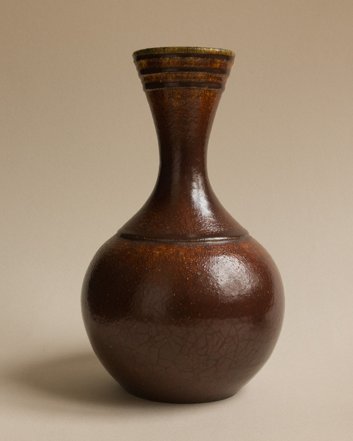 Large Accolay Potters Stoneware Vase