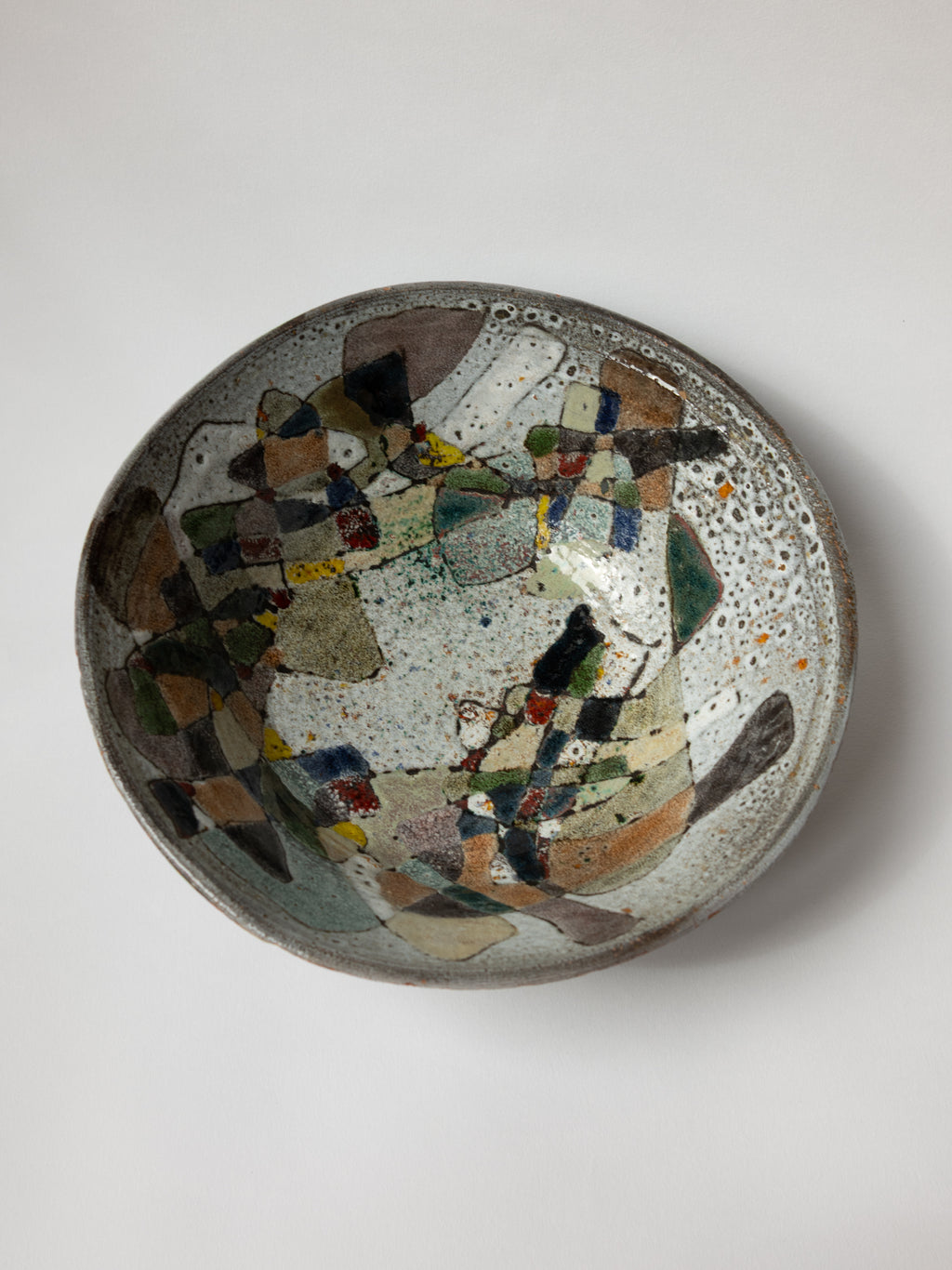 Paul Quéré Abstract Ceramic Bowl, La Po(é)terie