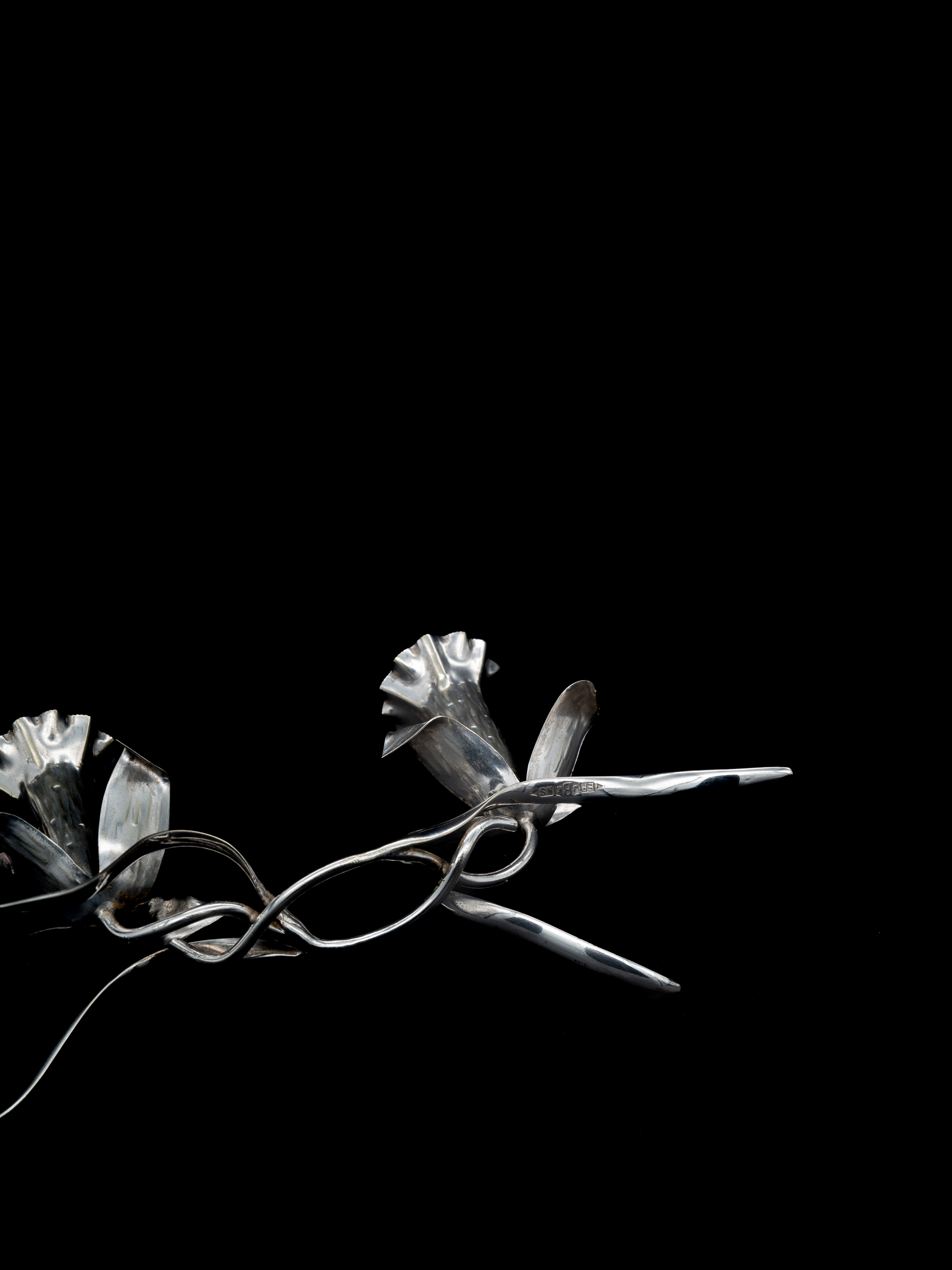 Art Nouveau Silver-Plated Lily Candleholder