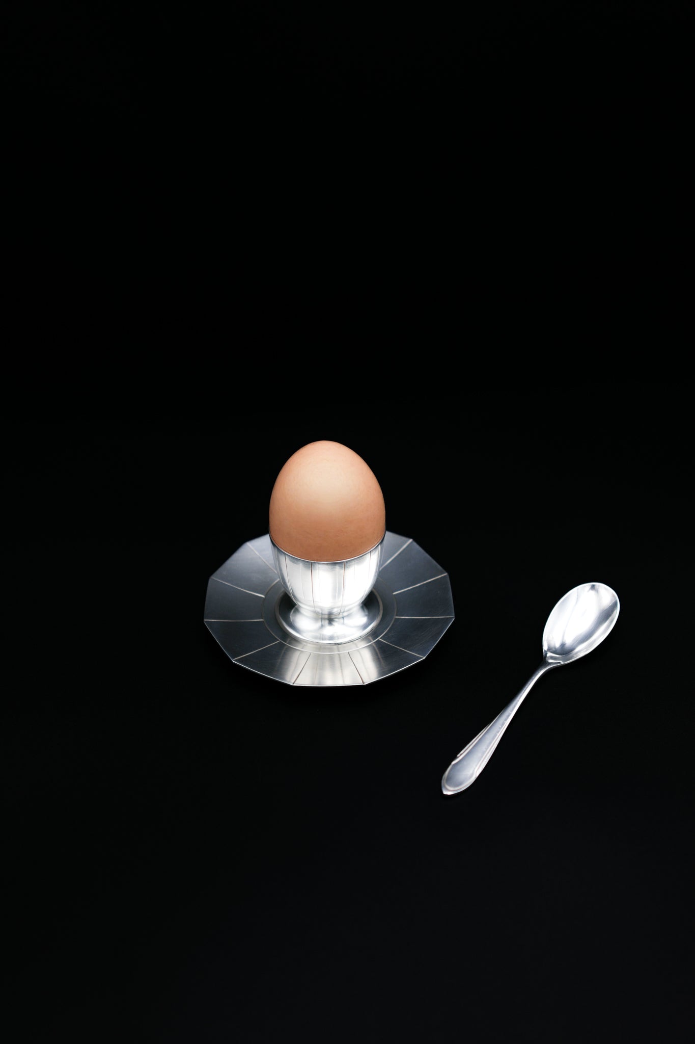 Art Deco Egg Cup & Spoon by Ercuis