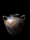 Sculptural Lava Glaze Amphora Vase