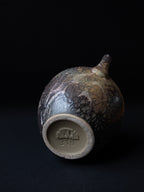 Sculptural Lava Glaze Amphora Vase