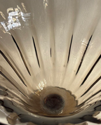 Muller Frères Lunéville Fumé Glass Footed Vase