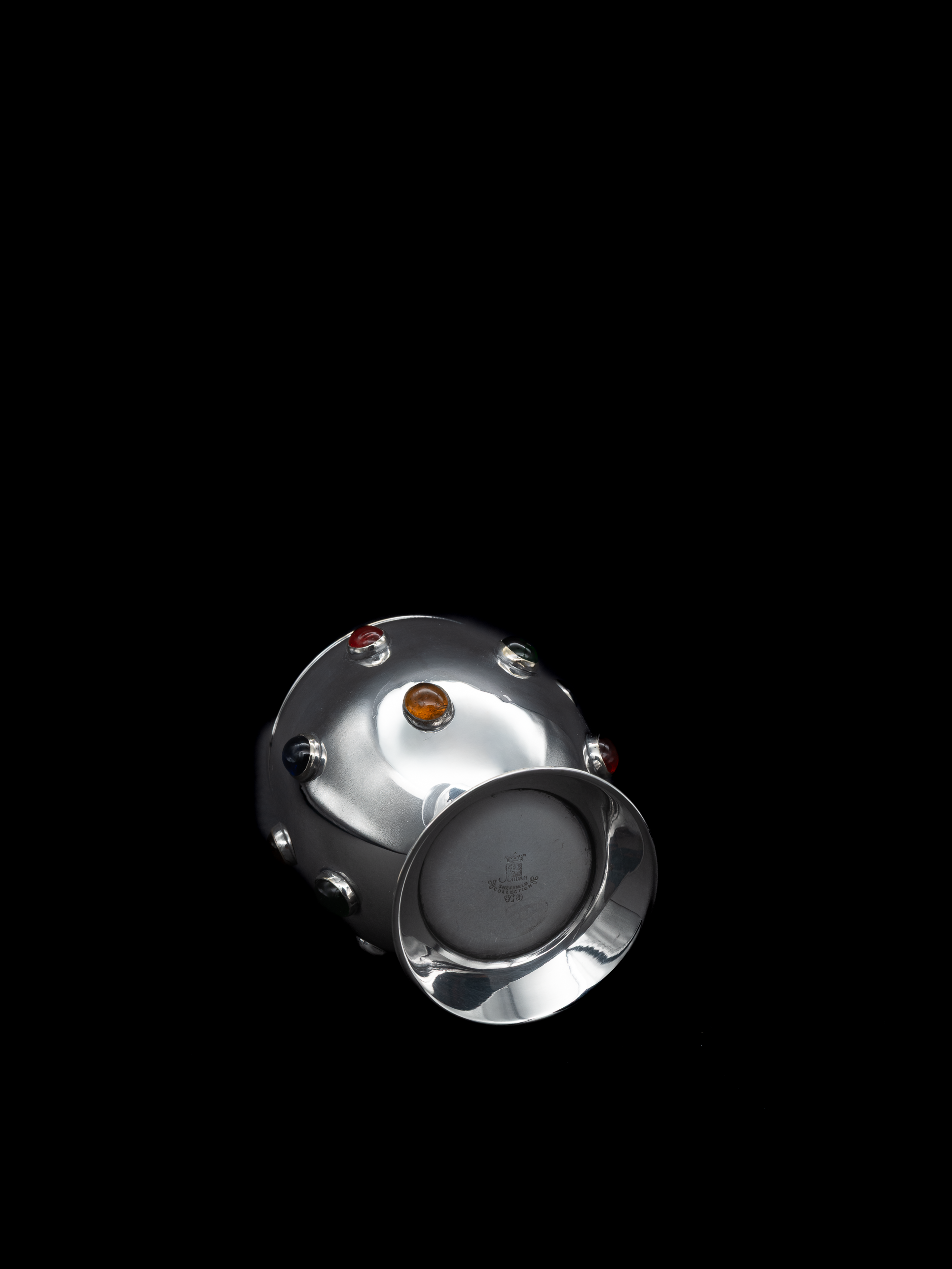 Pen Holder with Agate Cabochons