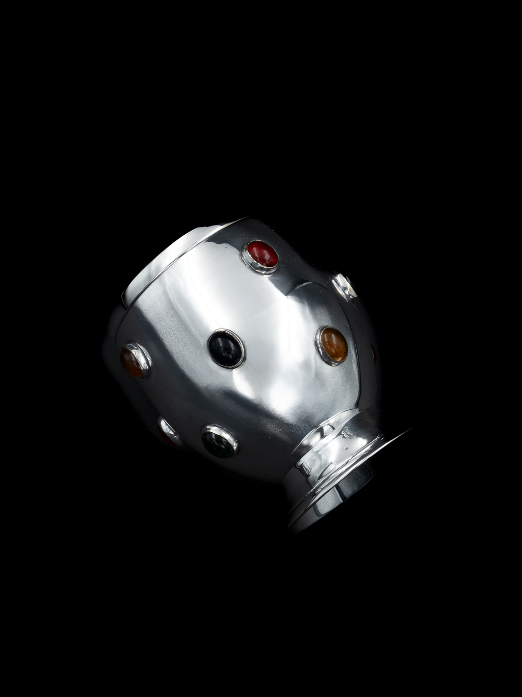 Pen Holder with Agate Cabochons