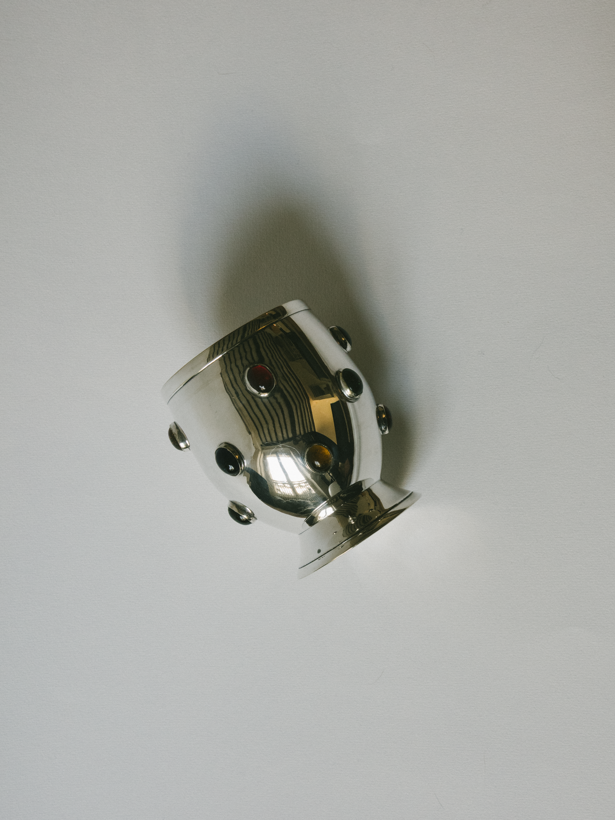 Pen Holder with Agate Cabochons