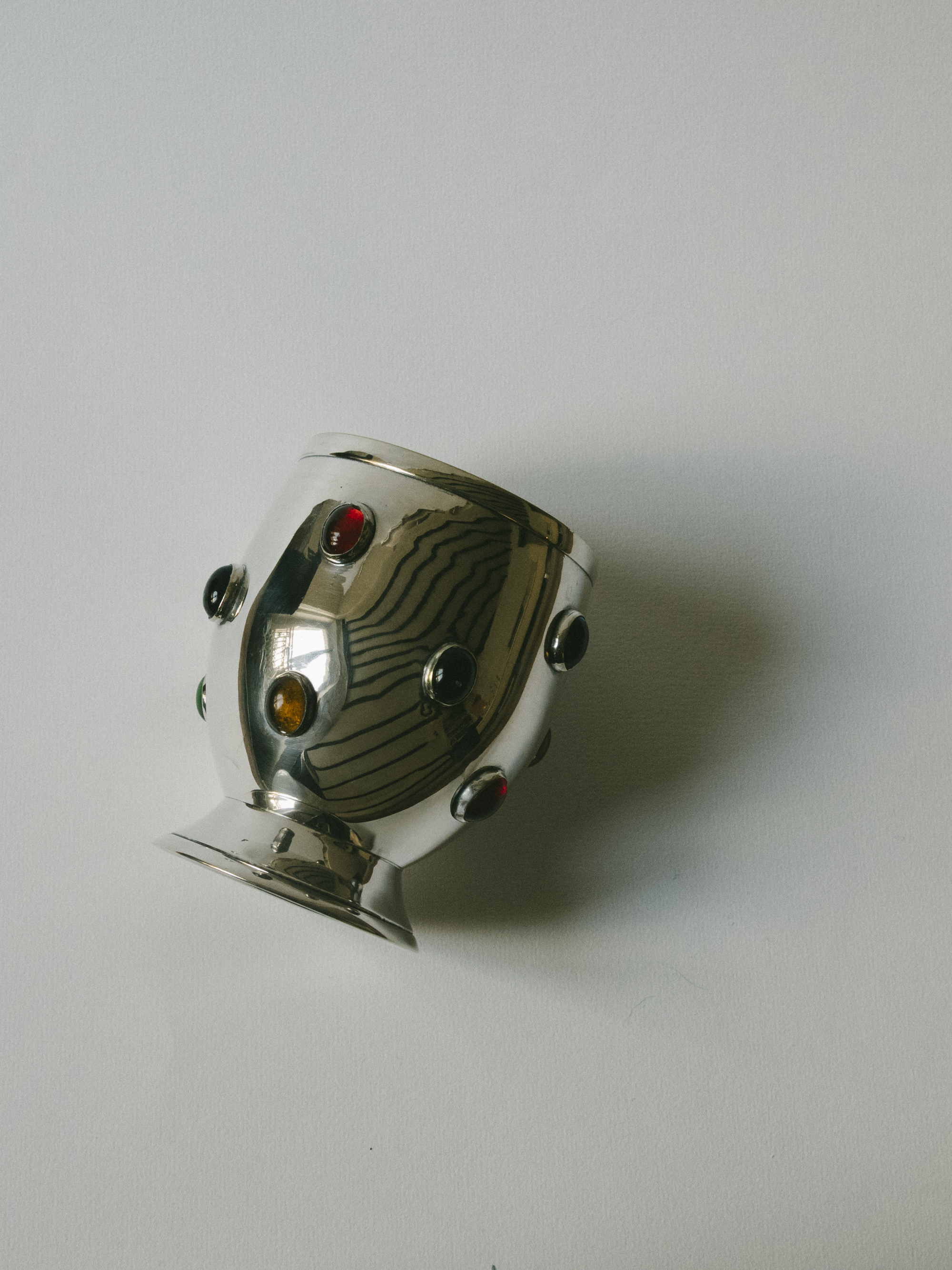 Pen Holder with Agate Cabochons