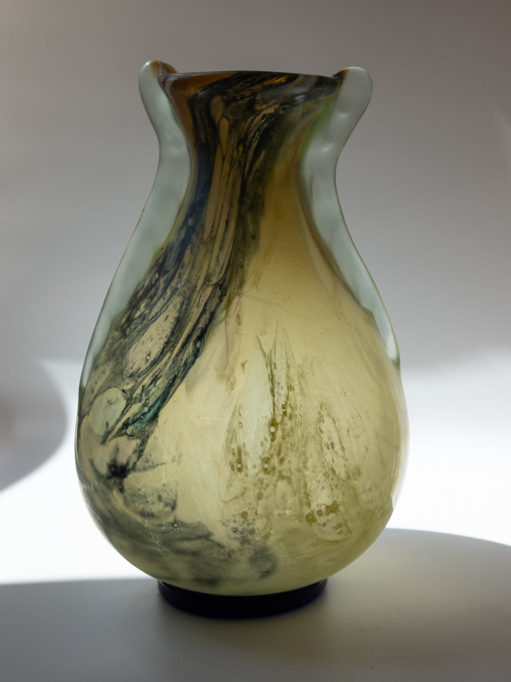 Murano Marbled Glass Vase