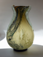 Vase en verre marbré de Murano