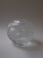Portieux Vallerysthal "Oiseaux" Art Deco Frosted Globe Vase