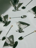 Art Deco Coupes with Beaded Spoons