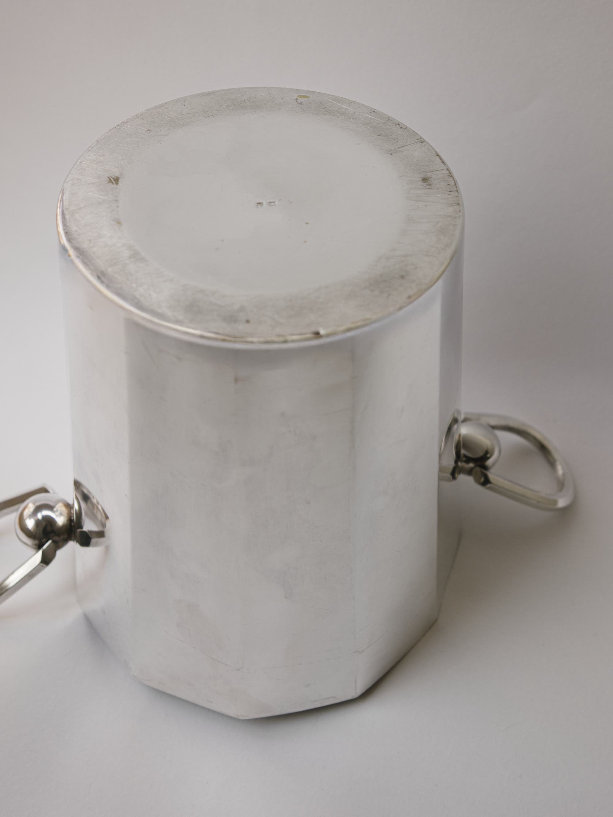 Deschamps Frères French Art Deco Silver-Plated Champagne Bucket, c. 1930s