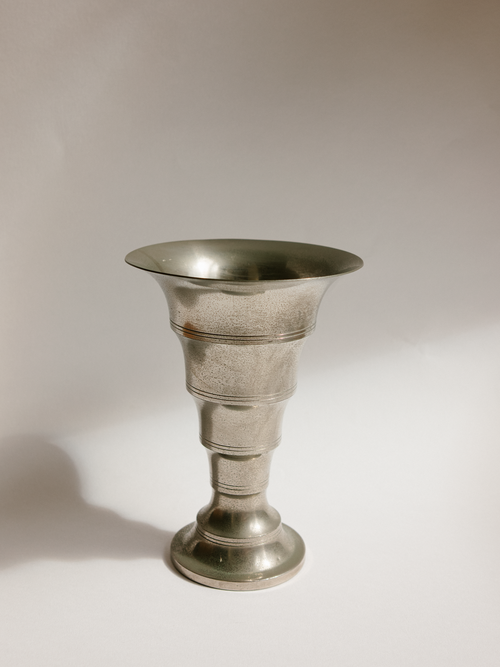 N.V. Metawa Tiel Dutch Art Deco Metal Vase