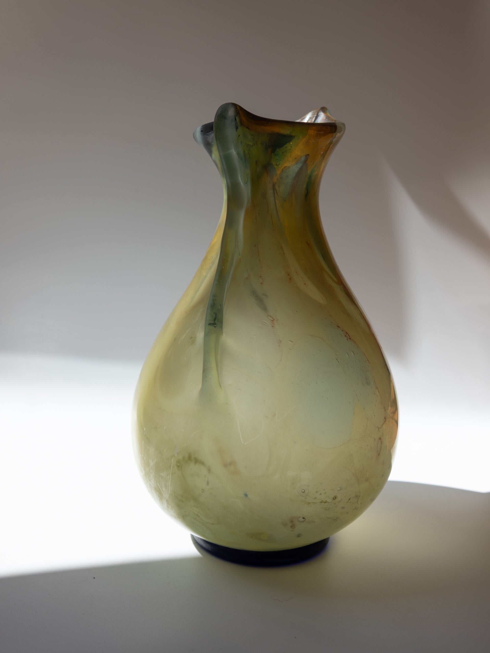 Murano Marbled Glass Vase