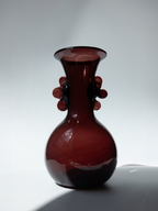Murano Glass Vase, Aubergine Tone, Italy, 1970s