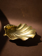 Brass Shell Footed Bowl