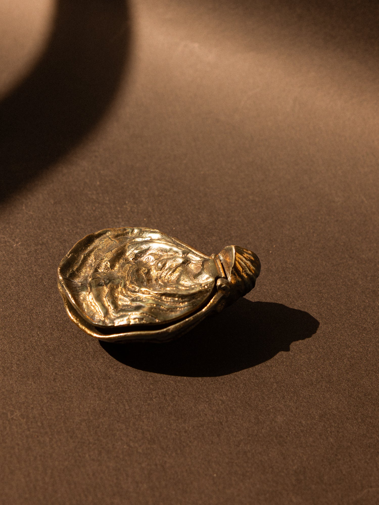 Boîte à huîtres sculpturale en bronze