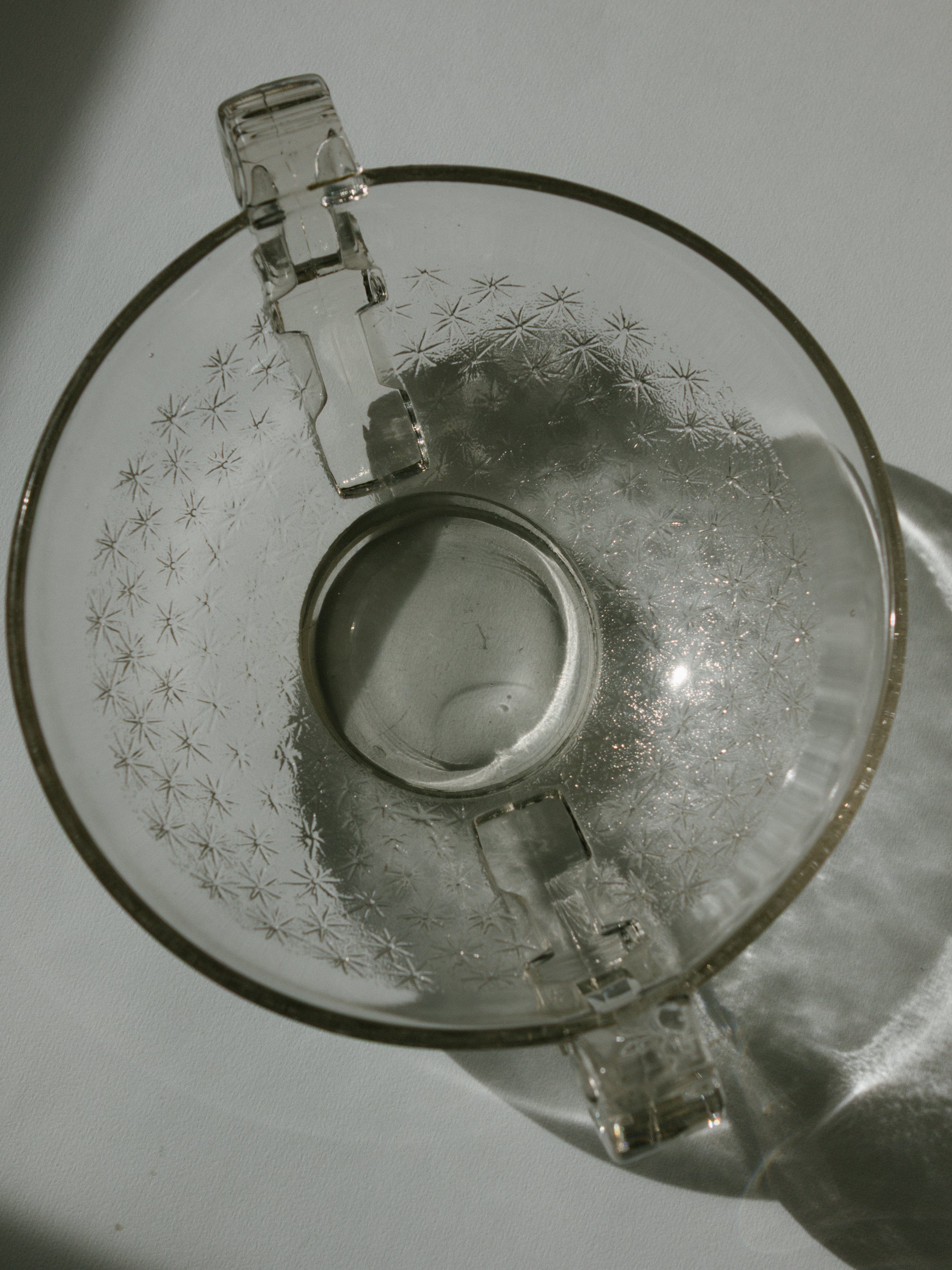 Art Deco Pierre d'Avesn for Daum Nancy Frosted Glass Starburst Bowl