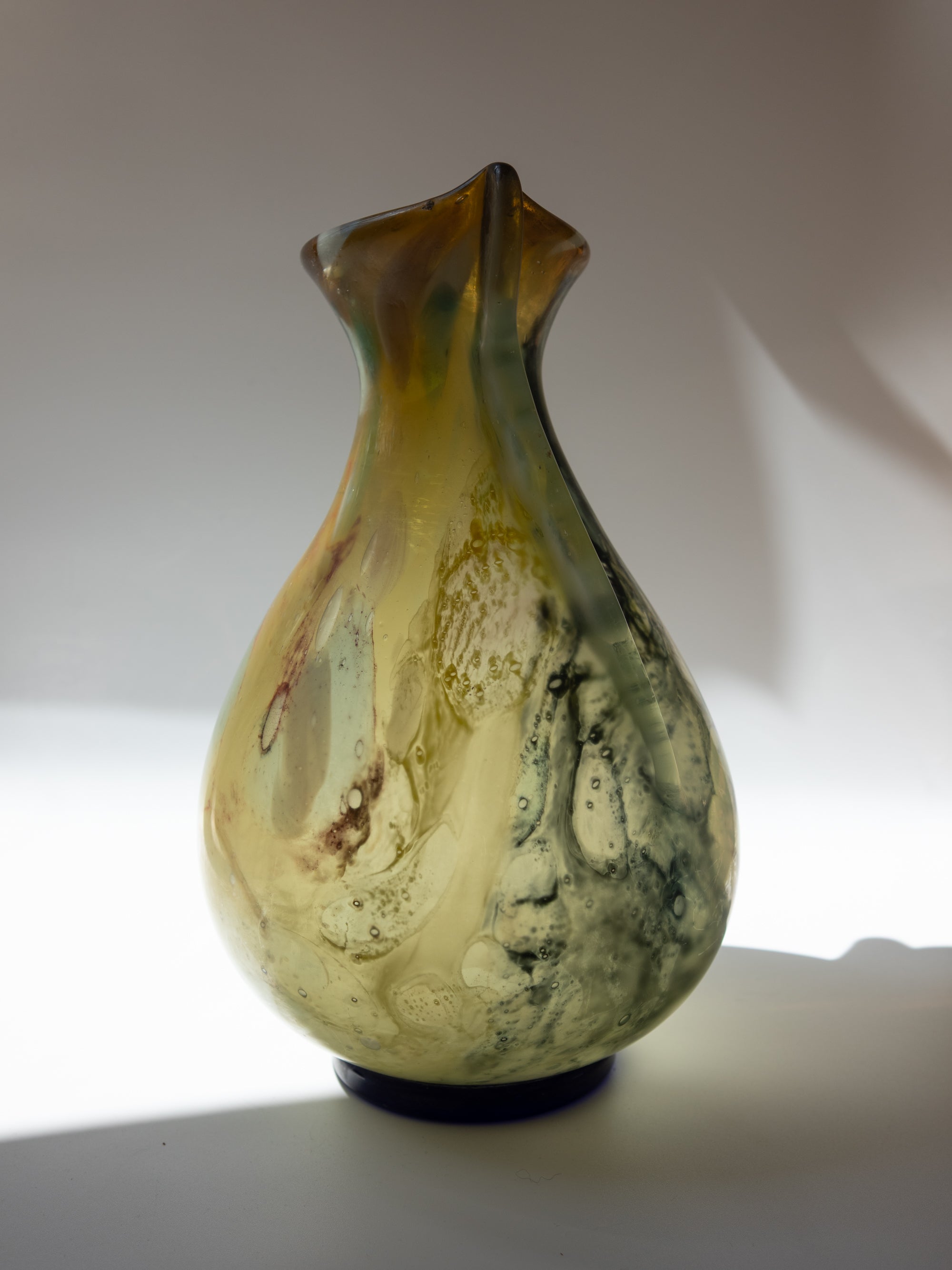Murano Marbled Glass Vase