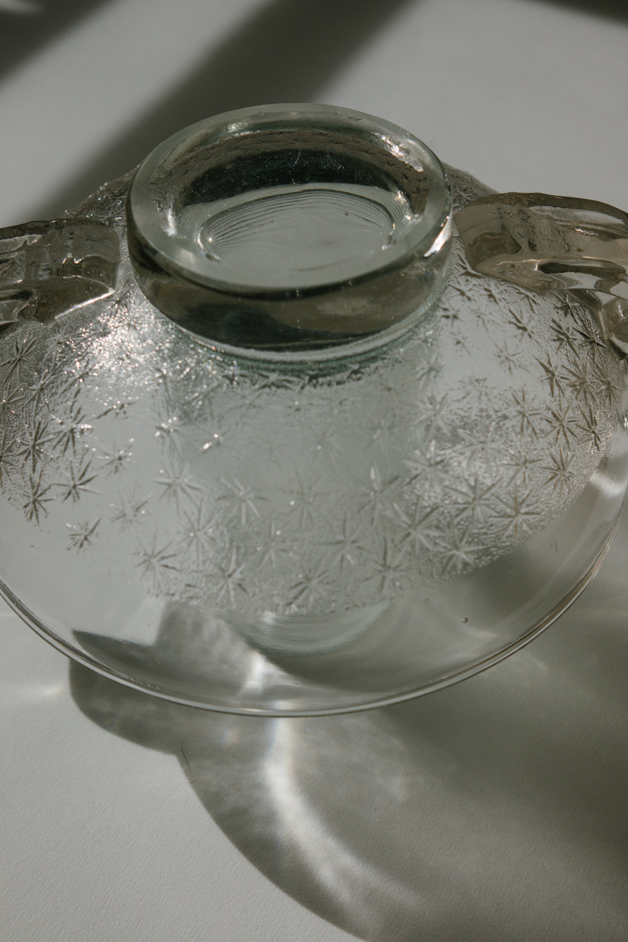 Art Deco Pierre d'Avesn for Daum Nancy Frosted Glass Starburst Bowl