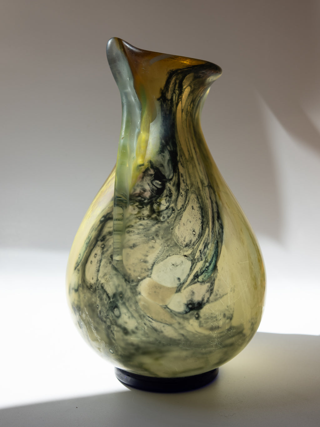 Murano Marbled Glass Vase