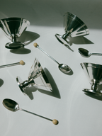 Art Deco Coupes with Beaded Spoons