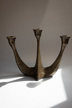Candélabre brutaliste en bronze par Horst Dalbeck