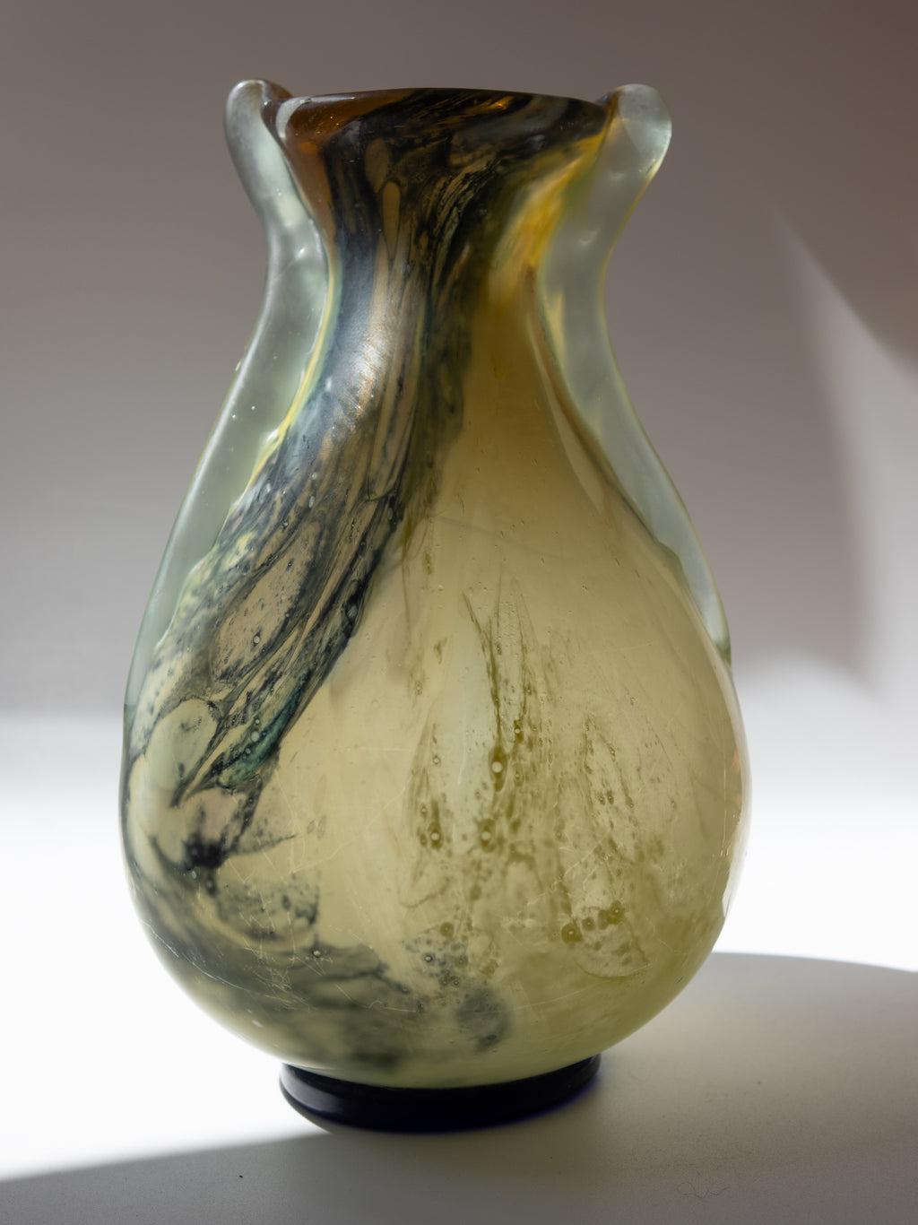 Murano Marbled Glass Vase