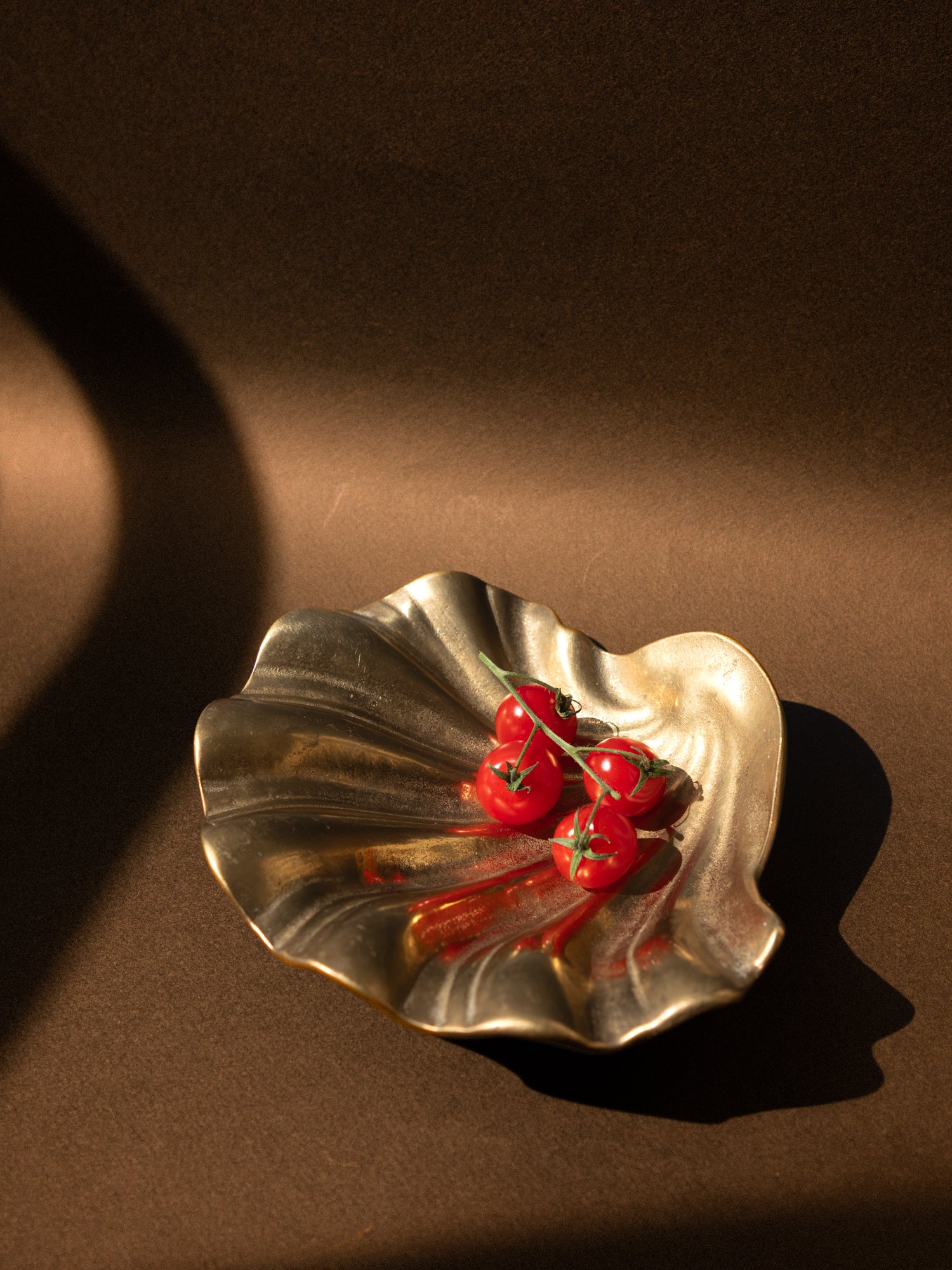 Art Deco Brass Shell Bowl