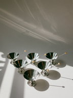 Art Deco Coupes with Beaded Spoons