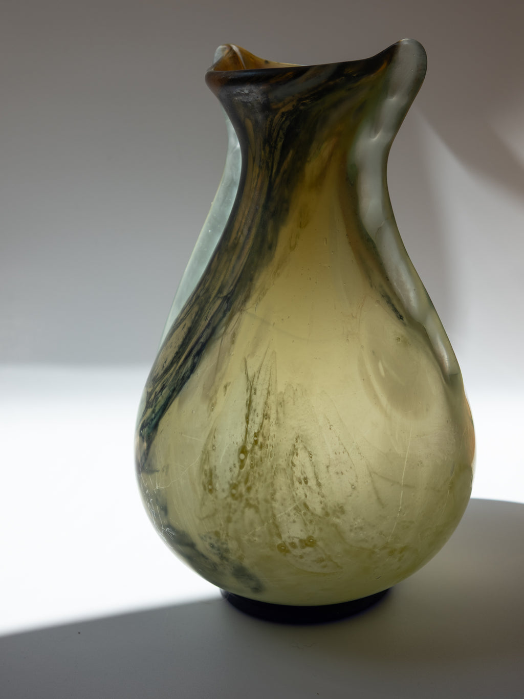 Murano Marbled Glass Vase