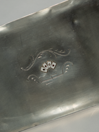 O.H. Lagerstedt Art Deco Pewter and Enamel Playing Card Box