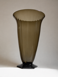 Monumental Delatte Nancy Art Deco Trumpet Vase