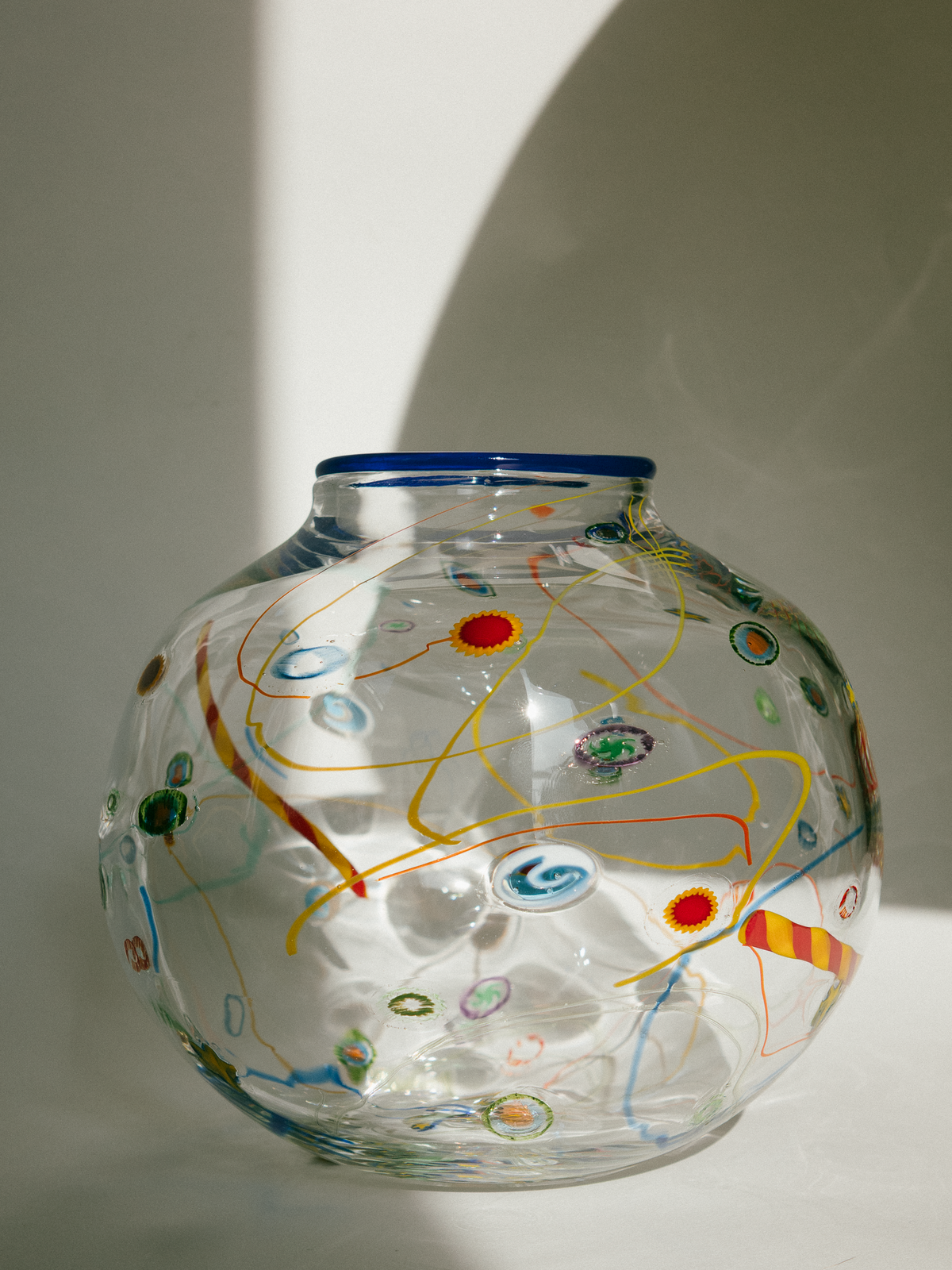 The "Fish Bowl" Hand-Blown Studio Glass Vase by Ursa Major