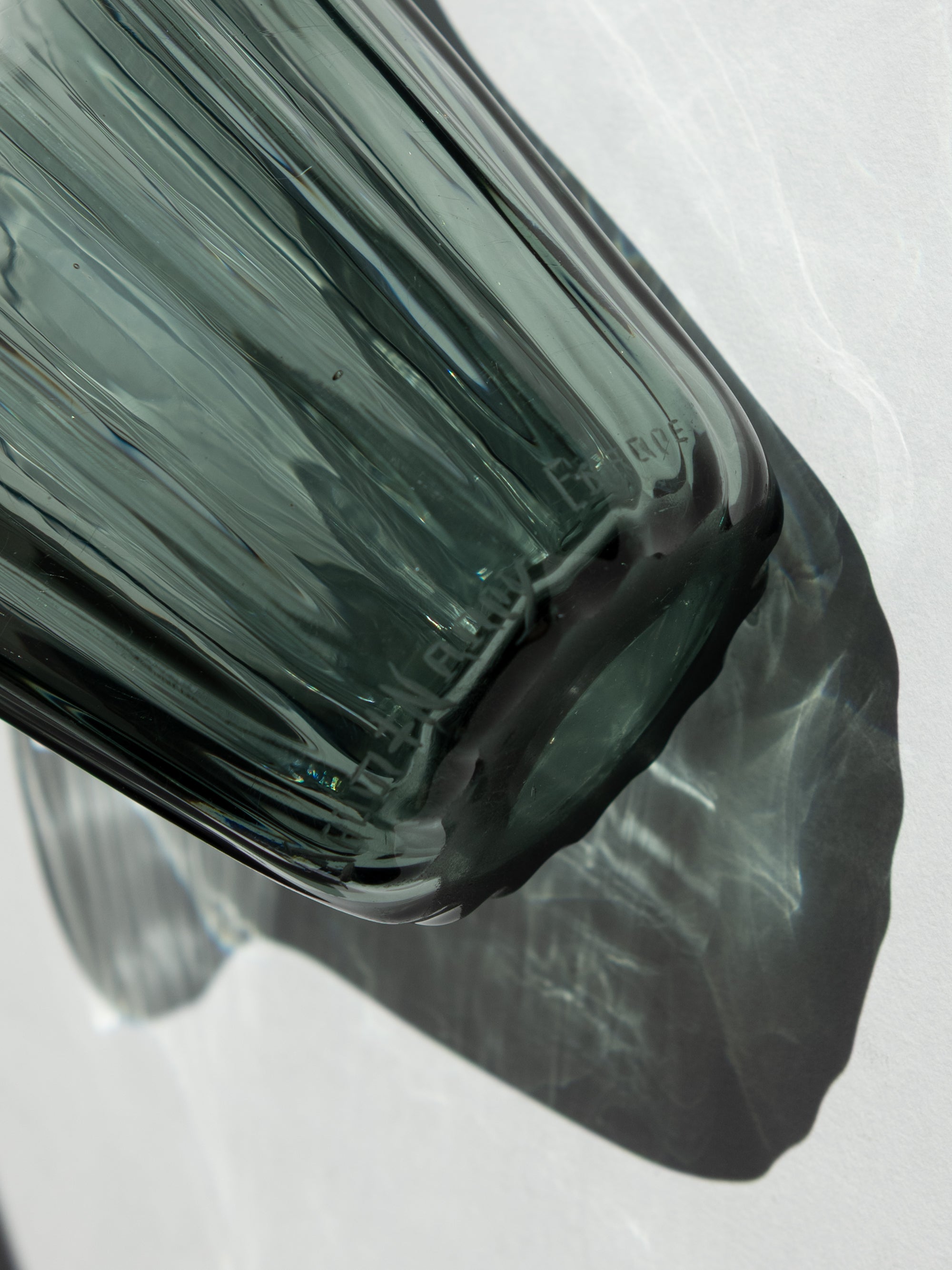 Daum "Corolle" Smoky Blue Art Glass Vase