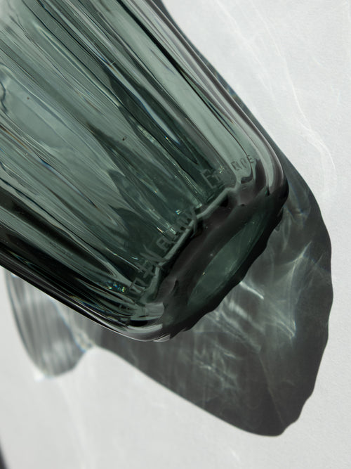 Daum "Corolle" Smoky Blue Art Glass Vase