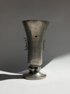 Swedish Grace Pewter Sunburst & Tulip Vase by J.L. Hultman for Svenskt Tenn