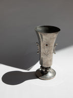 Swedish Grace Pewter Sunburst & Tulip Vase by J.L. Hultman for Svenskt Tenn