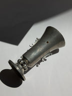 Swedish Grace Pewter Sunburst & Tulip Vase by J.L. Hultman for Svenskt Tenn