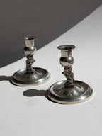 Pair of Swedish Grace Pewter Lion Candlesticks by Eskilstuna Metallindustri (EM) | Svenskt Tenn