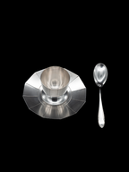 Coquetier et cuillère Art Déco Ercuis