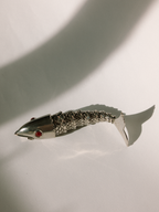 Vintage Articulated Silver-Plated Fish Bottle Opener