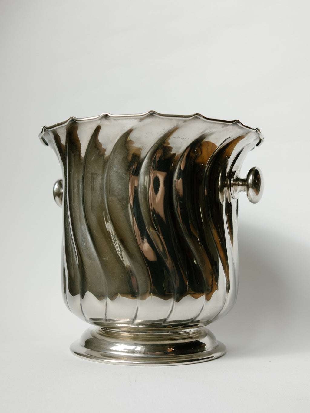 Silver-Plated Italian Fluted Champagne Bucket