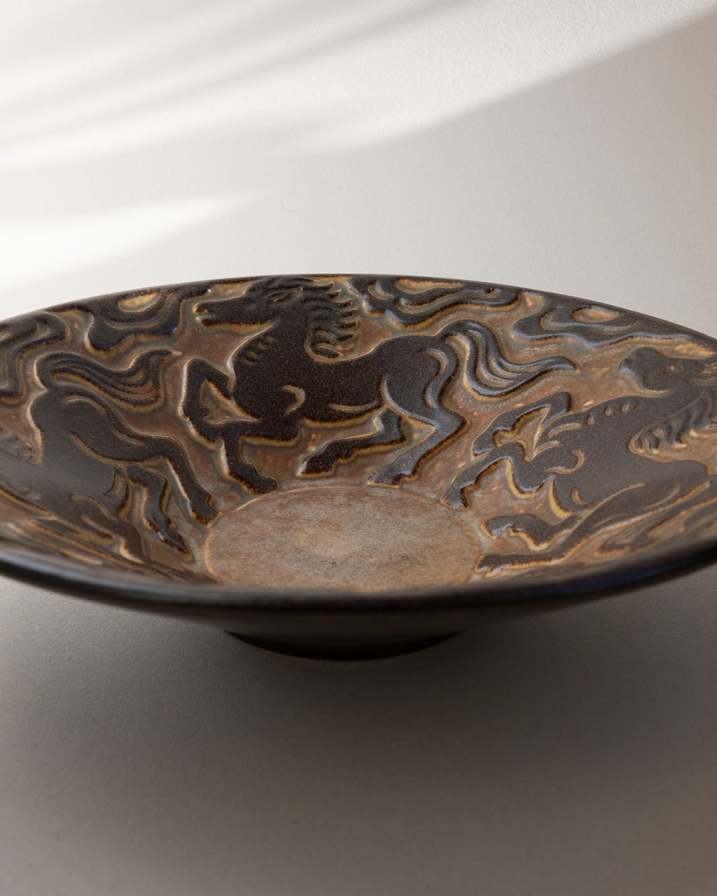 Marianne Starck Galloping Horses Stoneware Bowl