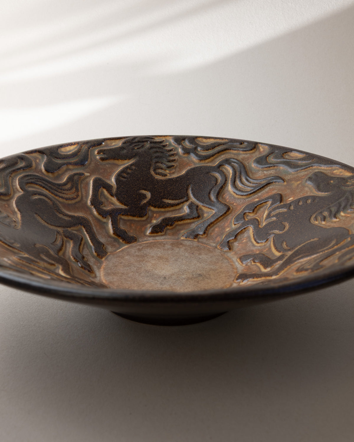 Marianne Starck Galloping Horses Stoneware Bowl