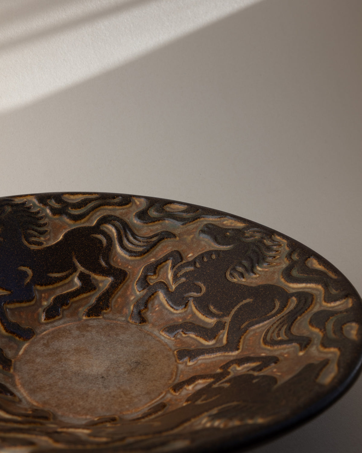 Marianne Starck Galloping Horses Stoneware Bowl
